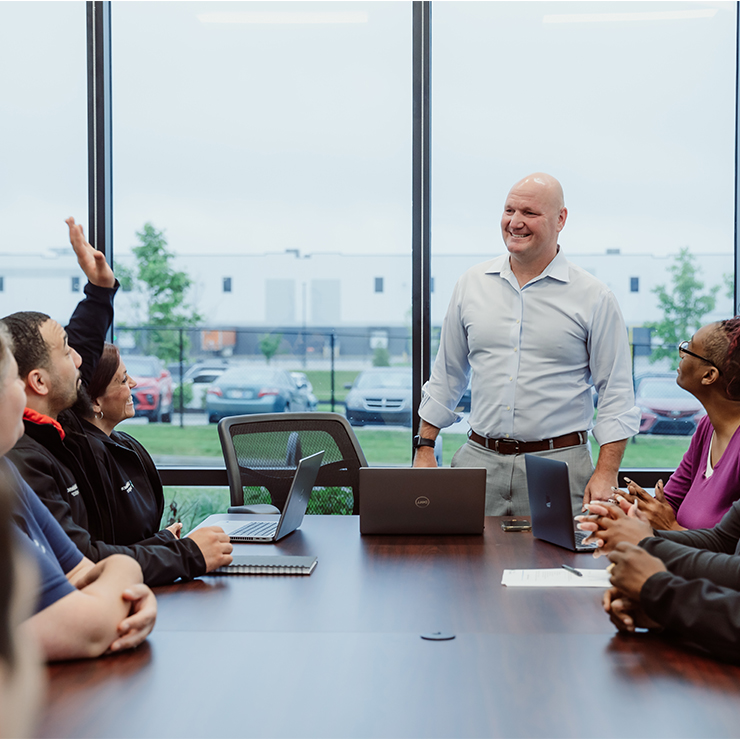 Team Having a Meeting Discussing End-to-End 3PL Services 