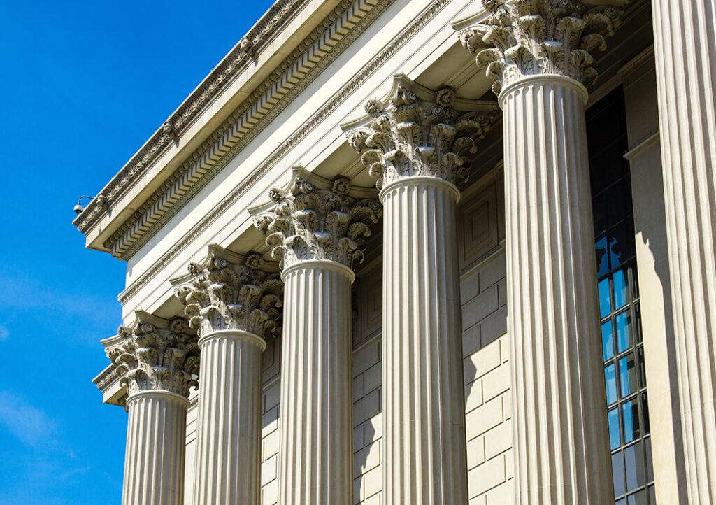 Closeup of Federal State Building since LSL is a Trusted Partner of Federal and State Governments